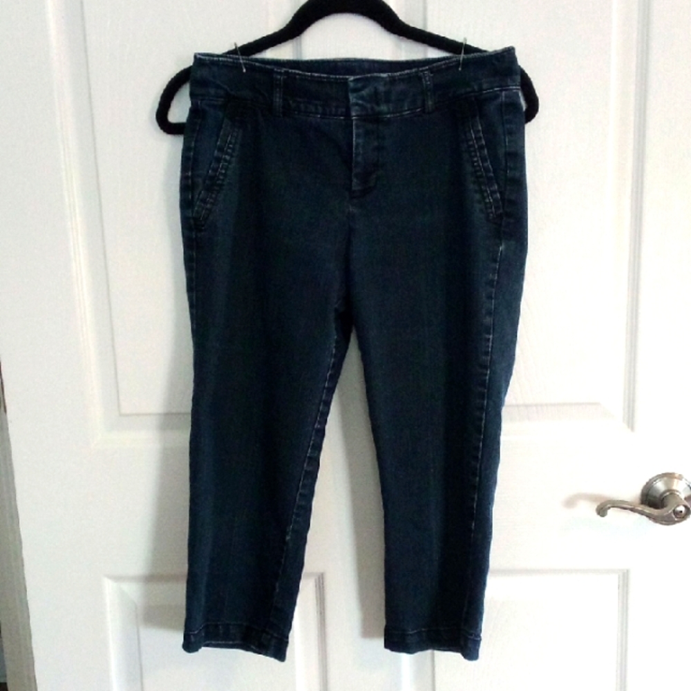 Stretch Denim Capris Size 4